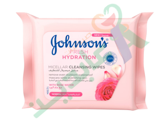 JOHNSONS HYDRATION MICELLAR CLEANSING 25WIPES