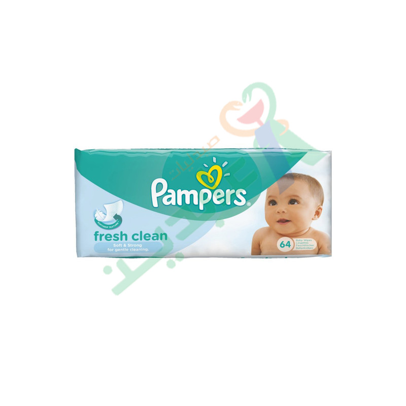 PAMPERS WIPES FRESH CLEAN 64 W