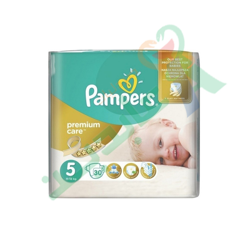 PAMPERS PREMIUM CARE SIZE (5) 30pieces