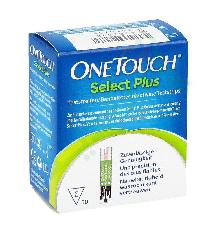 ONE TOUCH SELECT PLUS TEST STRIPS 50 TESTS