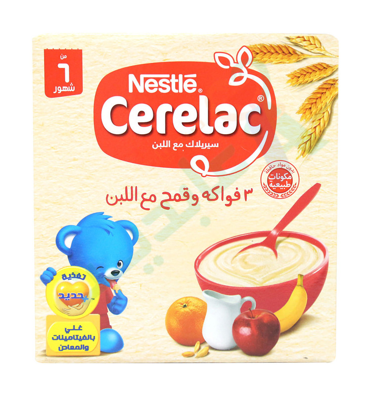 CERELAC IRON 3 FRUITS & WHEAT WITH MILK 125 GM