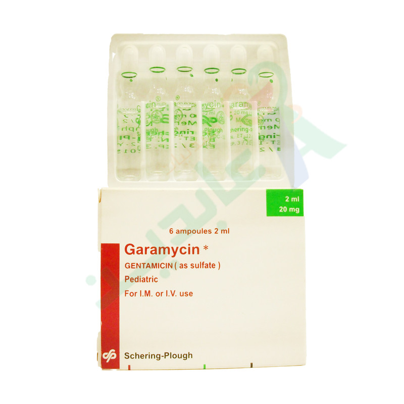 GARAMYCIN 20MG 6 AMPULES