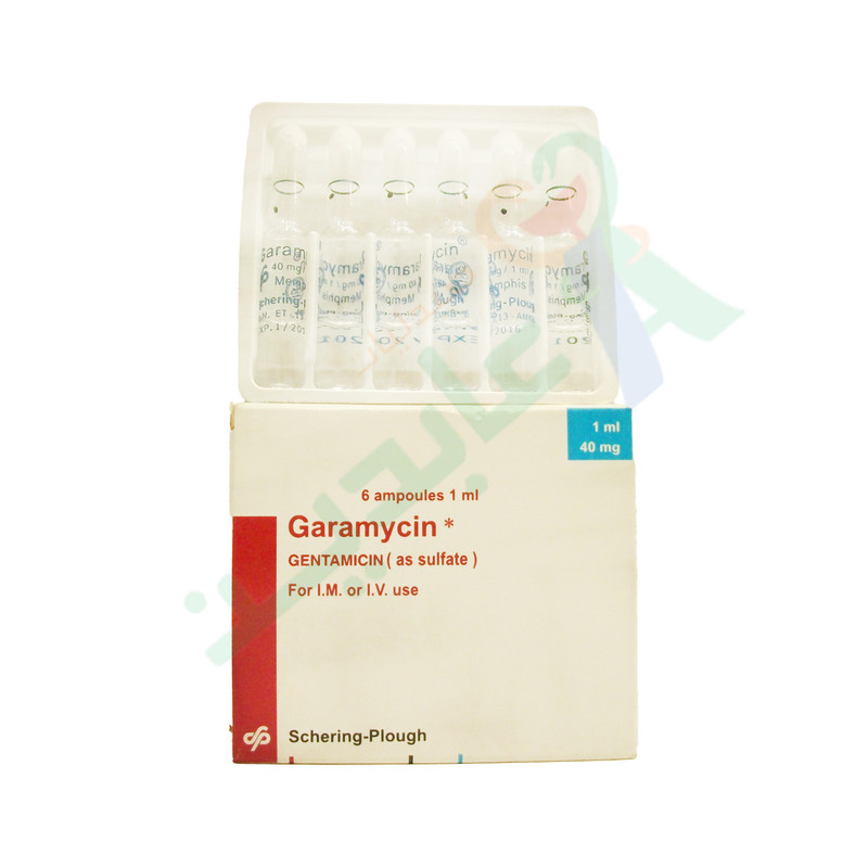 GARAMYCIN 40MG 6 AMPULES
