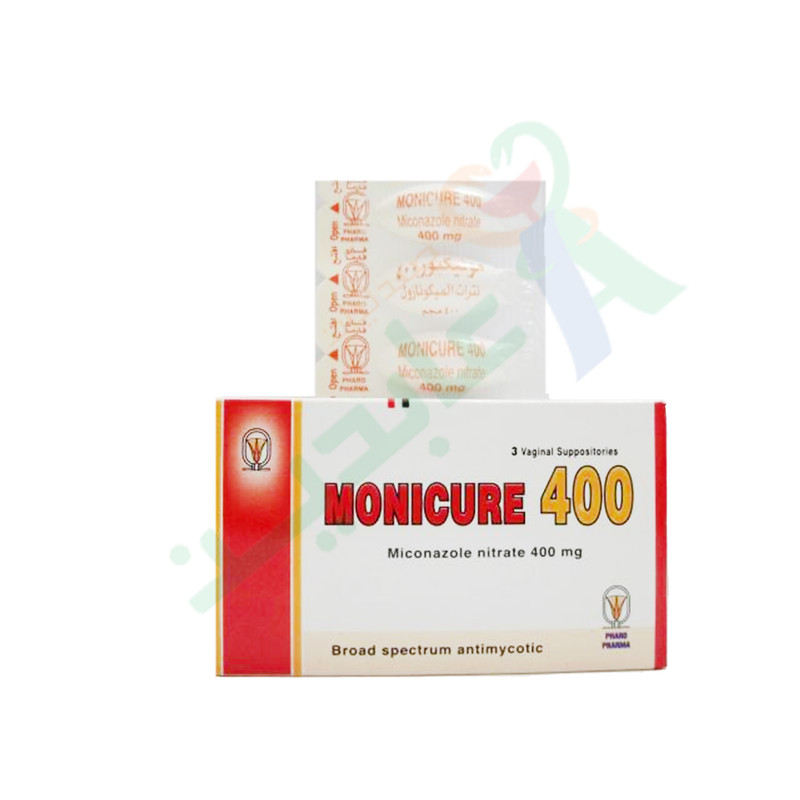 MONICURE 400 MG 3 SUPPOSITORIES