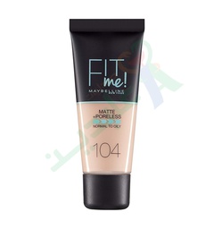 [95568] MAYBELLINEE FIT ME FOUNDATION    104 30ML