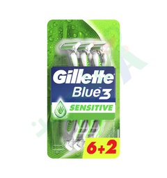 [95543] GILLETTE BLUE 3 SENSITIVE 6+2 Piece