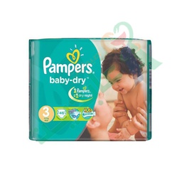[67580] PAMPERS BABY DRY (3) 46 pieces