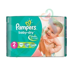 [69012] PAMPERS NEW BABY-DRY SIZE (2) 48  DIAPERPER