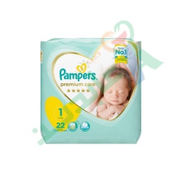 [53976] PAMPERS PREMIUM CARE SIZE (1) 22 pieces