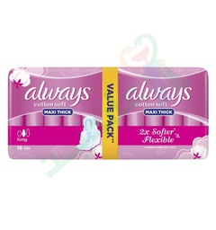 [23813] ALWAYS MAXI THICK COTTON SOFT 16 PADS