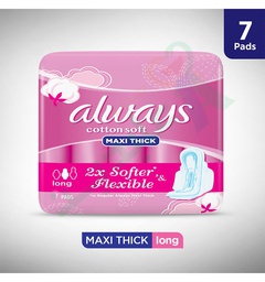 [94157] ALWAYS MAXI THICK COTTON SOFT 7PADS