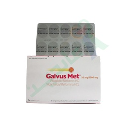 [49010] GALVUS MET 50 /1000 MG 30 TABLET
