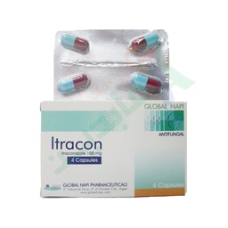 [26601] ITRACON 100MG 4 CAPSULES