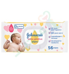 [60143] JOHNSONS EXTRA SENSITIVE BABY 56 WIPES