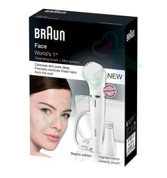 [65239] Braun face cleansing brush+mini epilator 831