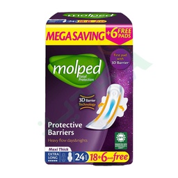 [100734] MOLPED TOTAL PROTECTION MAXI EXTRA LONG 24 PADS