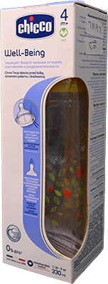 CHICCO BIBERON 330 ML COD.8693 FEEDING BOTTLE SILICONE