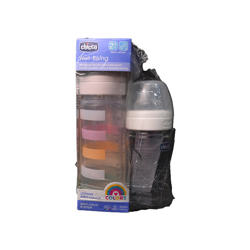 CHICCO BIBERON WELL BEING 250ML+BIBERON 150ML FREE