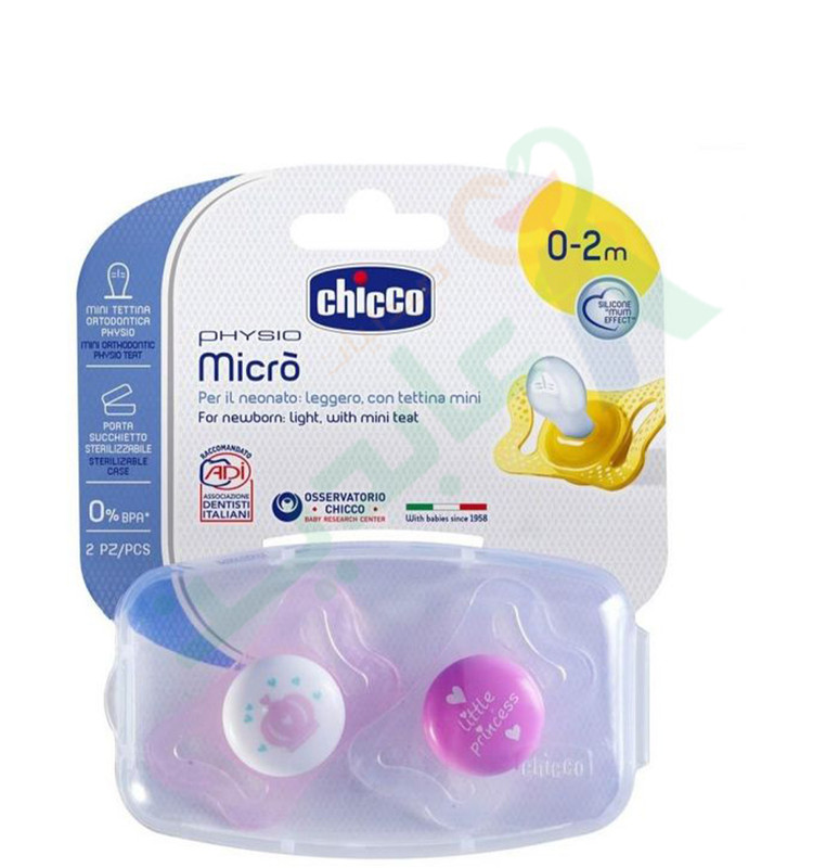 CHICCO MICRO TETTINA 0-2 MONTHCOD.69538  (2 pieces)