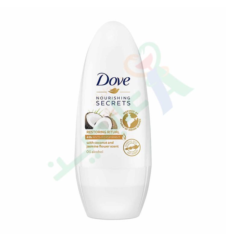 DOVE ROLL ON WITH COCONUT&JASMINE FLOWER SCENT50ML