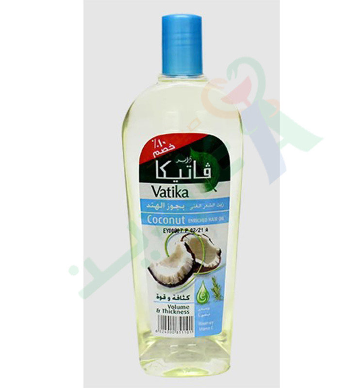 VATIKA HAIR OIL COCONUT 180ML  DISCOUNT10%--