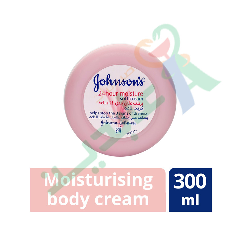 JOHNSONS 24HOUR MOISTURE SOFT CREAM 300ML