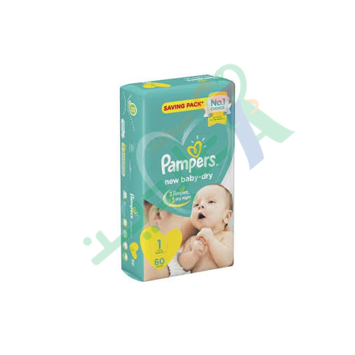 PAMPERS NEW BORN (1) 60  DIAPERPERS