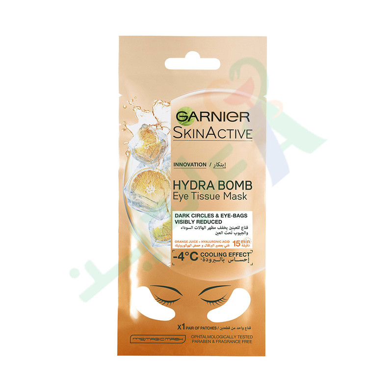 GARNIER MASK HYDRA BOMB EYE TISSUE MASK 6GM