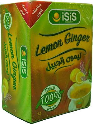 ISIS LEMON & GINGER 12 BAGS 