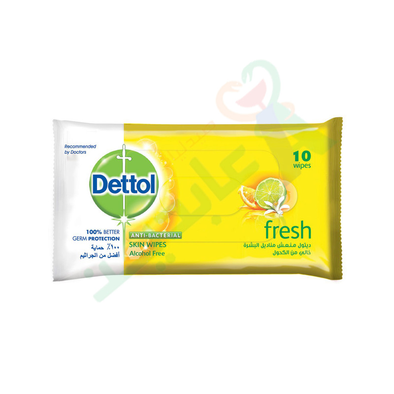 DETTOL WIPES FRESH 10 WIPES