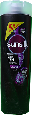 SUNSILK SHAMPOO STUNNING BLACK SHINE 350 ML DISCOUNT20%