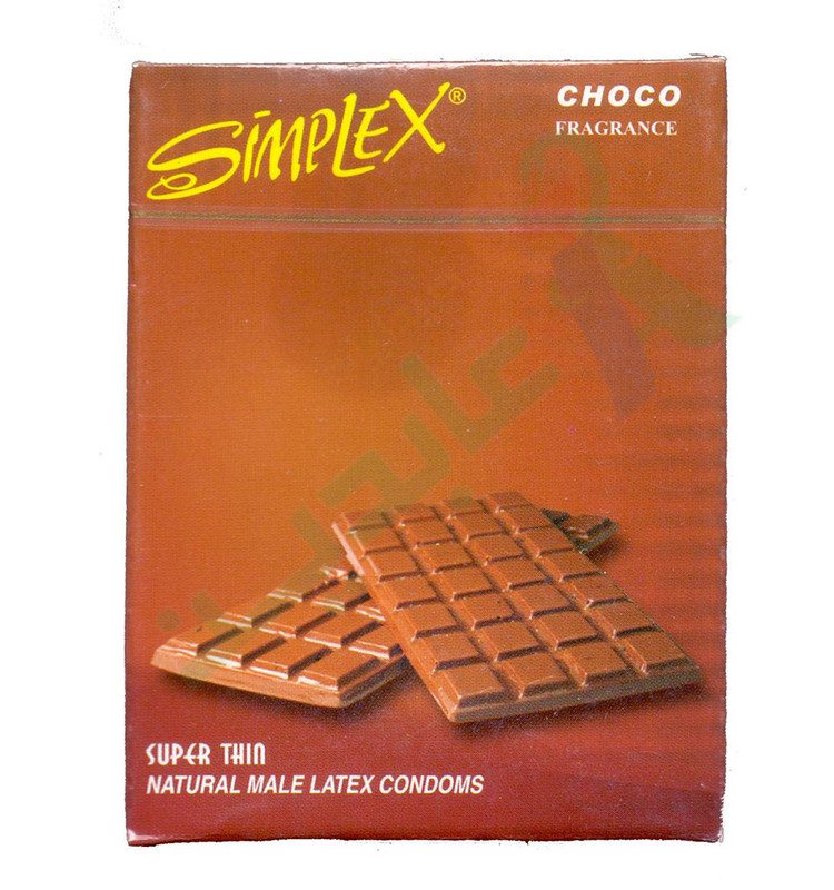 SIMPLEX CONDOM CHOCO 3  Piece--