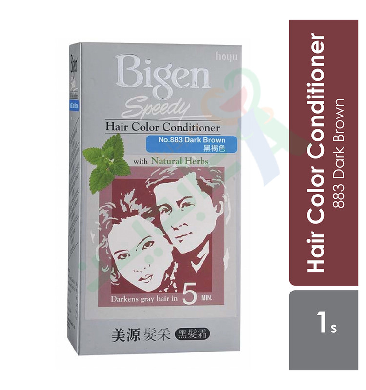 BIGEN HAIR COLOR CONDITIONER (SPEEDY) DARK BROWN 883--