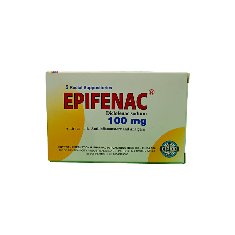 EPIFENAC 100 MG 5 SUPPOSITORIES