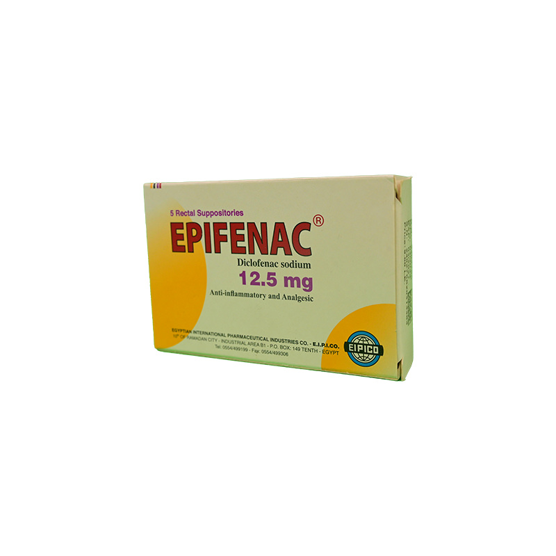 EPIFENAC 12.5 MG 5 SUPPOSITORIES