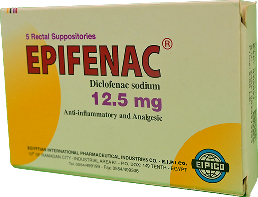 EPIFENAC 12.5 MG 5 SUPPOSITORIES
