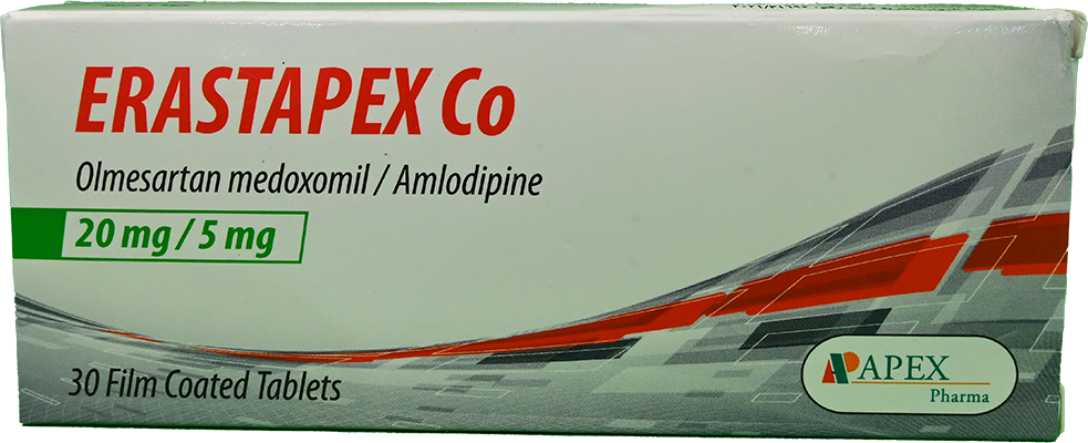 ERASTAPEX CO 20 MG / 5 MG 30 TABLET