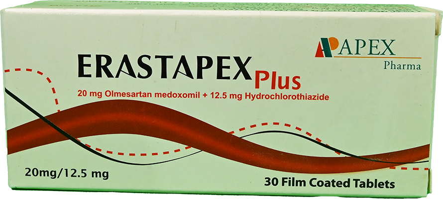 ERASTAPEX PLUS 20/12.5 MG 30 TABLET