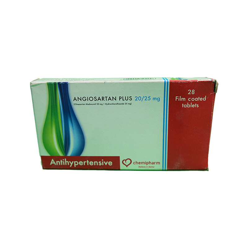 ANGIOSARTAN  PLUS 20 MG/25 MG 28 TABLET