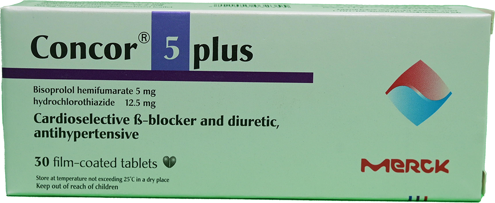 CONCOR 10 MG PLUS 30 TABLET