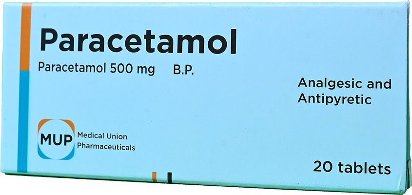 PARACETAMOL 500 MG 20 TABLET