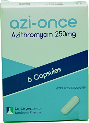 AZI - ONCE  250 MG  6 CAPSULES