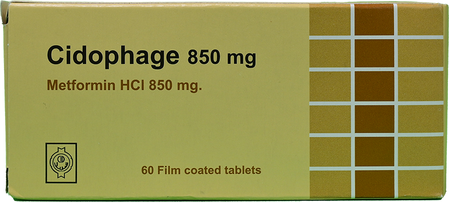 CIDOPHAGE RETARD 850MG 60 TABLET