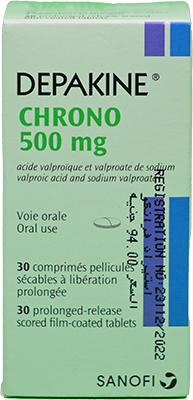 DEPAKINE CHRONO 500 MG 30 TABLET