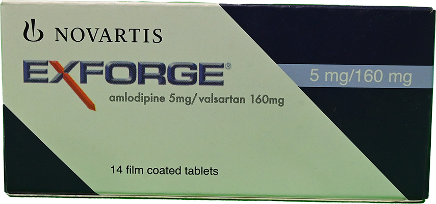 EXFORGE  5 MG / 160 MG  14 TABLET