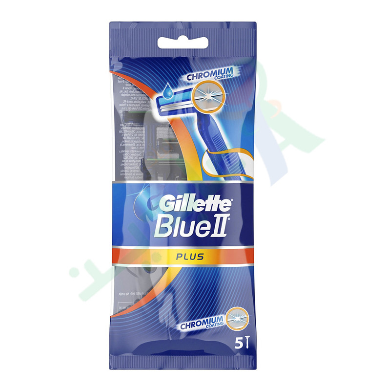 GILLETE BLUE II PLUS 5 PIECES