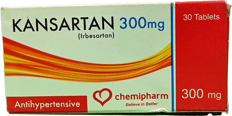 KANSARTAN 300 MG 30 TABLET