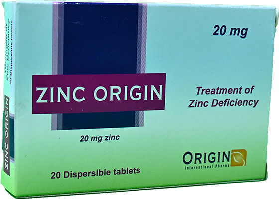 ZINC ORIGIN 20 MG 20 TABLET