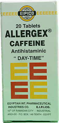 ALLERGEX  CAFFEINE  20 TABLET