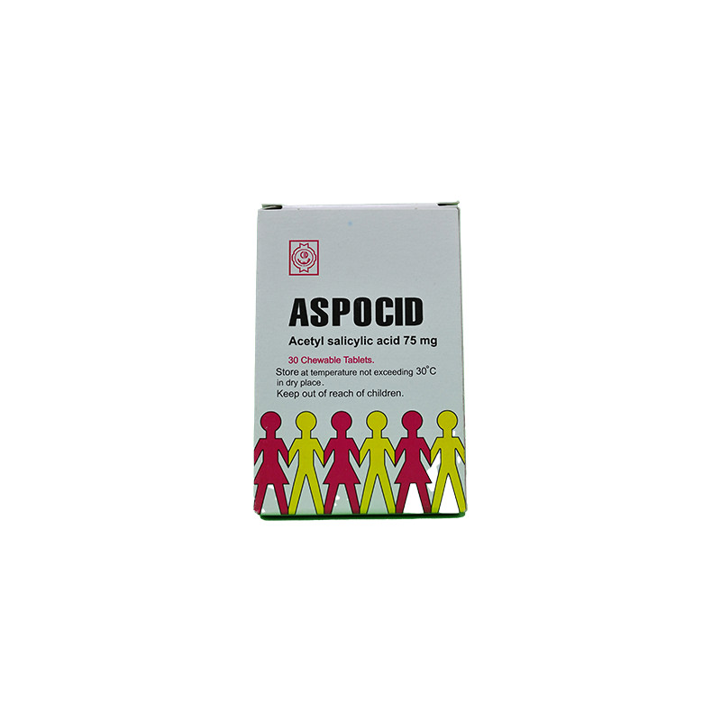 ASPOCID INF 75 MG 30 CHEW TABLET
